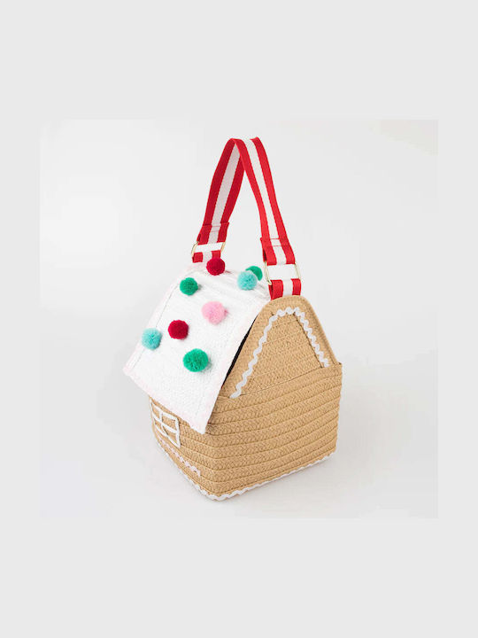 Meri Meri Meri Meri Christmas Fabric Bag Gingerbread House 18x22x18cm