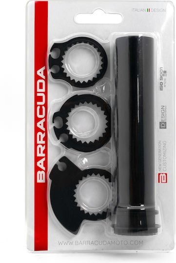 Barracuda Motorcycle Handlebars in Black color