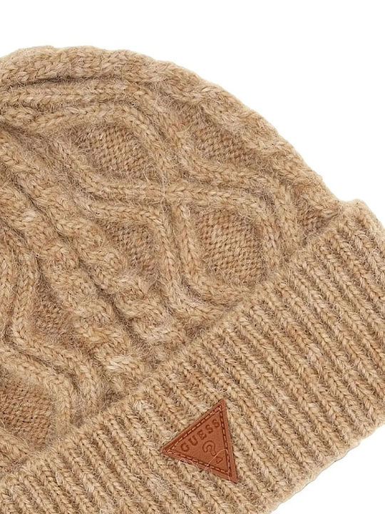 Beanie Frauen Beanie Gestrickt in Braun Farbe
