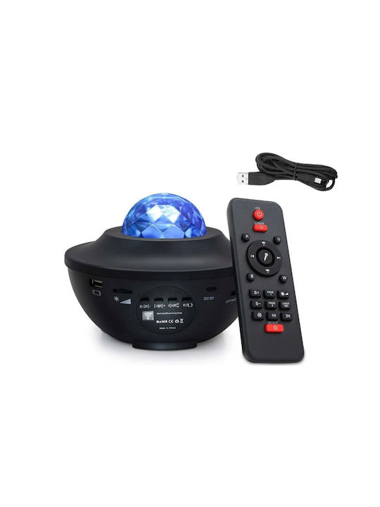 LED Kinderprojektorlampe Schwarz