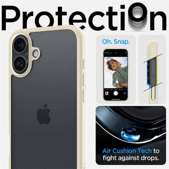 Spigen Ultra Hybrid Back Cover Silicone / Plastic Beige (iPhone 16 Plus)