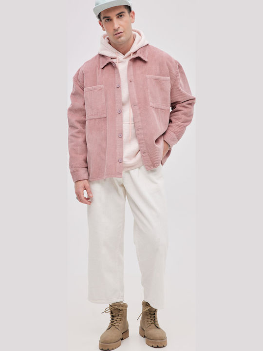 Long Sleeve Corduroy Overshirt in Wide Line Sapio Mílo