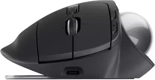 Logitech MX Ergo S Wireless Ergonomic Bluetooth Mouse cu Trackball Negru