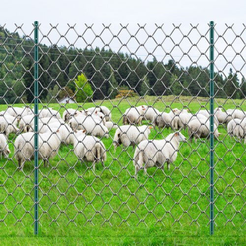 Vevor Στύλος Περίφραξης Κήπου από Μέταλλο 6τμχ Πράσινο