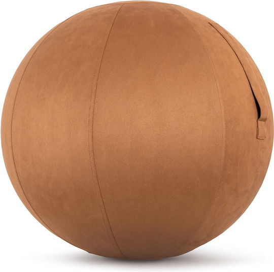 Κάλυμμα Μπάλα Γυμναστικής Amila Gymball 75cm Sueded Καφέ 96792