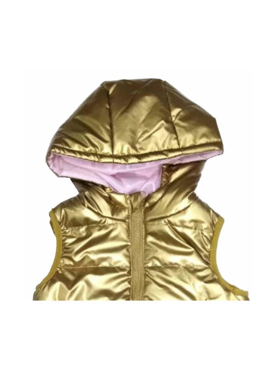 Joyce Kids Casual Jacket Sleeveless Gold