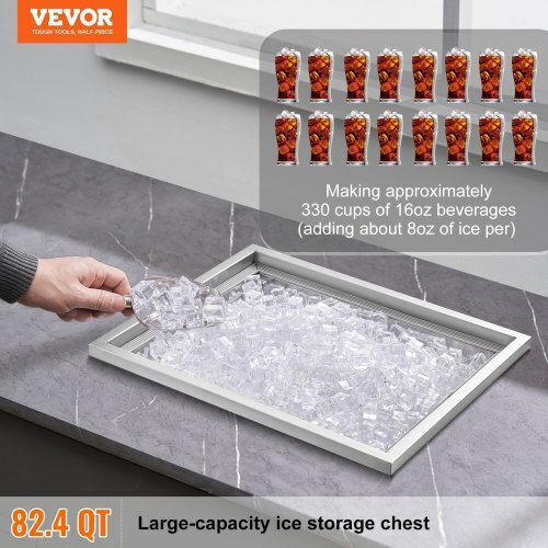 Vevor Aluminum Ice Bucket Container