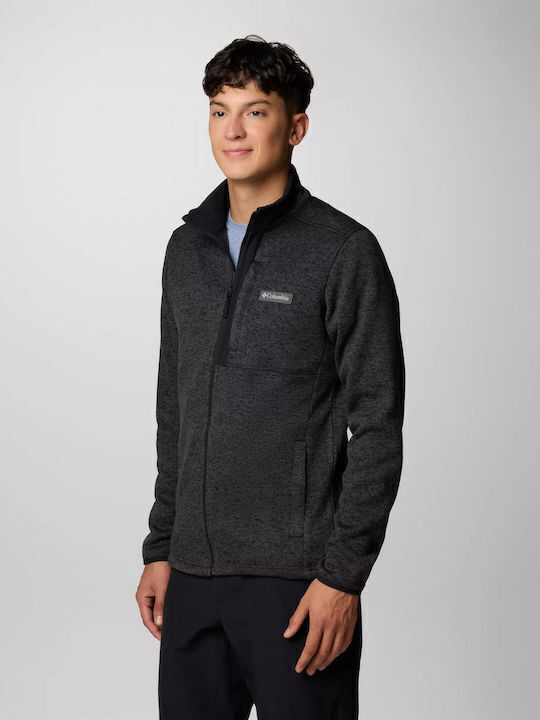Ανδρική Ζακέτα Fleece Μαύρο