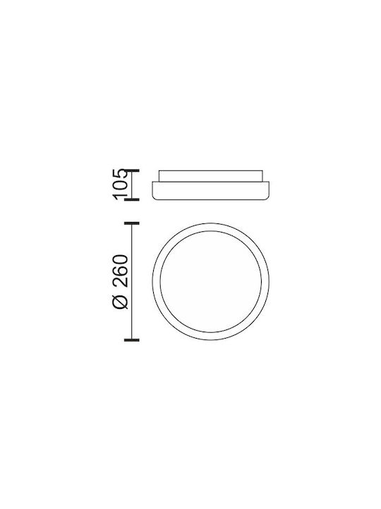 Spot Light Draußen LED Panel 15W mit Warmes Weiß Licht 3000K