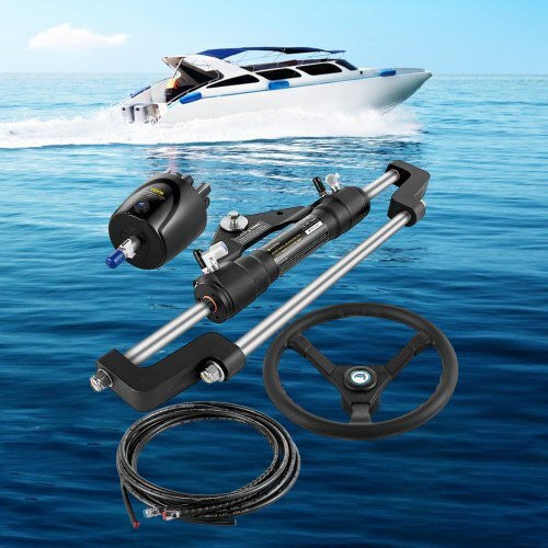 Vevor Hydraulic Steering Kit Boats 300hp Yydjhk6400a-3tj24v0
