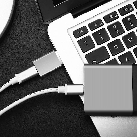 Fixed KF2341366 Конвертор USB-A мъжки към USB-C женски Сив