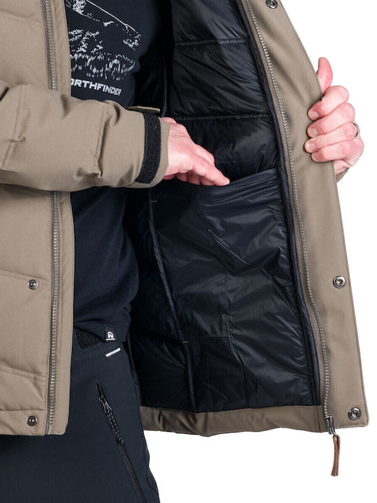 Мъжко Зимно Puffer Кафяво Бус-5268СП