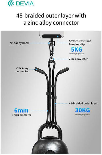 Devia Ec658 USB-C to Lightning Cable 27W Μαύρο 1.6m