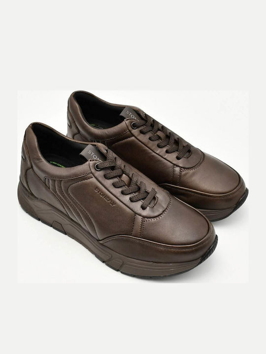 Leder Herren Freizeitschuhe Braun