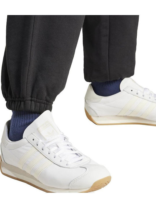 Essentials French Terry Παντελόνι Φόρμας με Λάστιχο Black