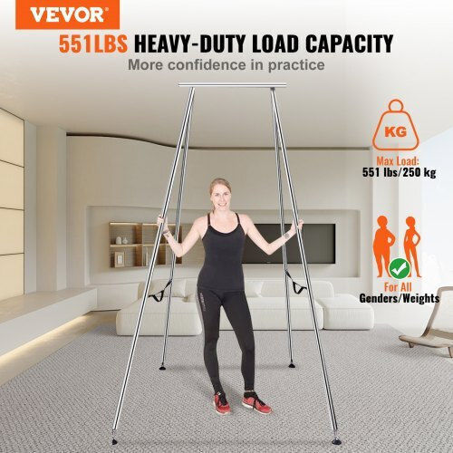 Vevor Aerial Yoga Frame 2.95m 250kg Chrome-Plated Steel Indoor Outdoor Kj293m000000q9l4jv0
