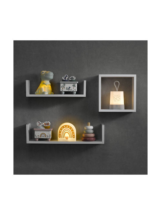 LED Kinder Dekorative Lampe Türkis 9.5x9x13.5εκ.