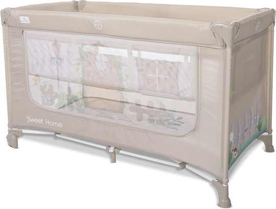 Lorelli Laufstall 2 Ebenen mit Matratze Beige 70x127cm
