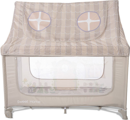 Lorelli Laufstall 2 Ebenen mit Matratze Beige 70x127cm