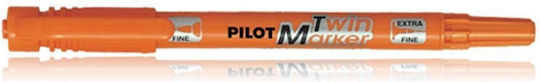 Pilot Twin Permanent Marker Orange