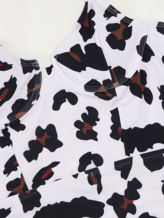 Gigi Ολόσωμο Μαγιό Animal Print Μαύρο