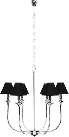 Light Prestige Glamour Pendant Light Black with Socket E14, E.14 74x74x150cm