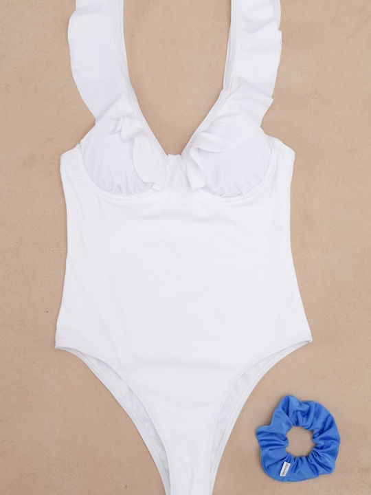 One Piece Swimsuit White