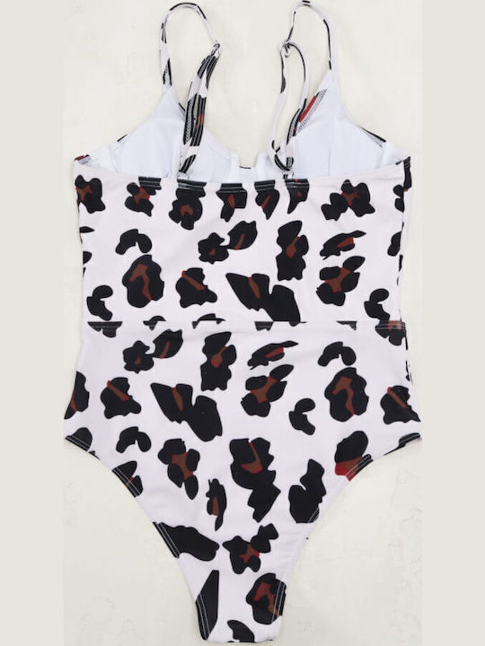 Gigi Ολόσωμο Μαγιό Animal Print Μαύρο