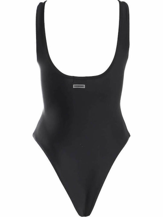 Gigi Costum De Baie Întreg Negru Cu Decupaje