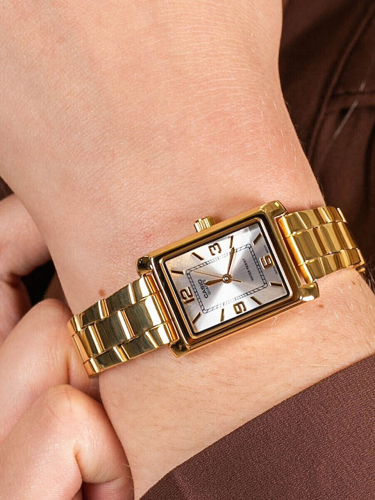 Casio Women's Watch with Gold Metal Bracelet