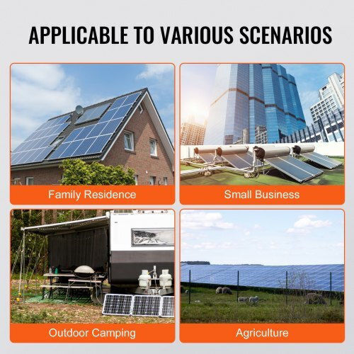 Vevor Ηλιακός Μικρομετατροπέας Δικτύου 1200w Αδιάβροχος Ip67 App Wifi Ip67wxbwnbq1t6bl4v2