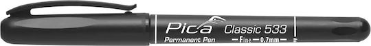 Pica Permanent Marker 0.7mm Black