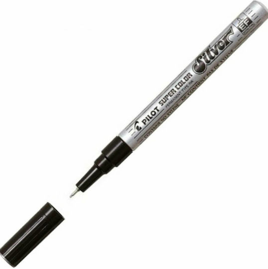 Pilot Color Ανεξίτηλος Μαρκαδόρος Ασημί 1mm