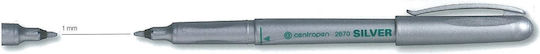 Centropen Permanent Marker Silver