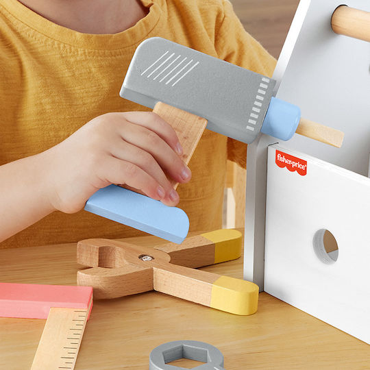 Fisher Price Παιδικό Εργαλείο από Ξύλο για 3+ Ετών 9τμχ