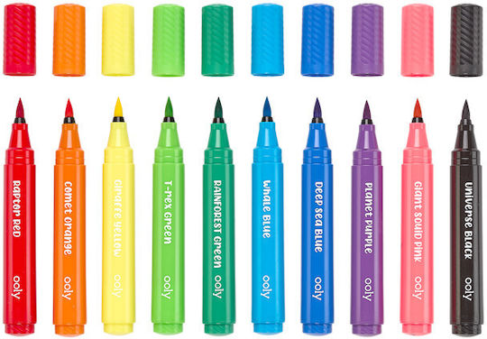Ooly Zeichenmarker Big Bright Brush 10Stück