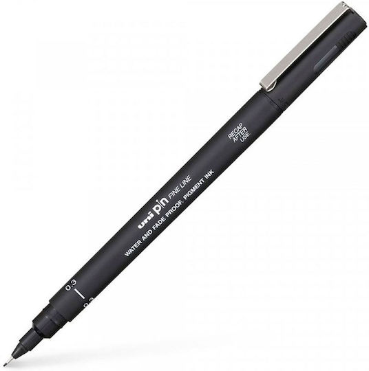 Uni-Ball Ball Μαρκαδόρος Σχεδίου Μαύρος 0.8mm
