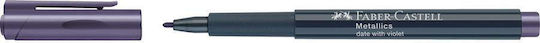 Faber-Castell Metallics Μαρκαδόρος Σχεδίου Date With Violet 1.5mm (Διάφορα Χρώματα)