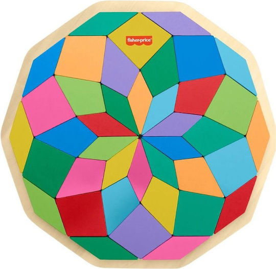 Ξύλινο Παιδικό Puzzle Μαντάλα για 3+ Ετών 40pcs Fisher Price