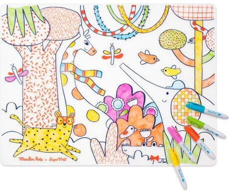 Super Petit Painting Silicone placemat for Children 3+ years Years