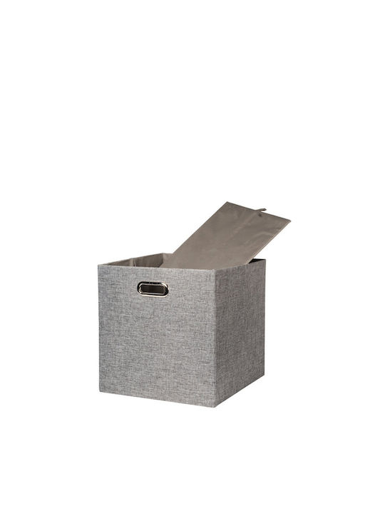 General Trade Fabric Storage Box with Lid Gray 33x33x33cm 1pcs