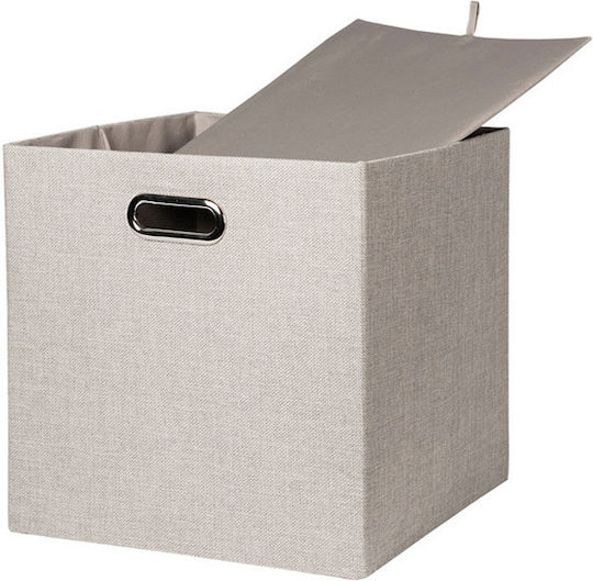 General Trade Tesatura Cutie de Depozitare cu Capac Bej 33x33x33cm 1buc