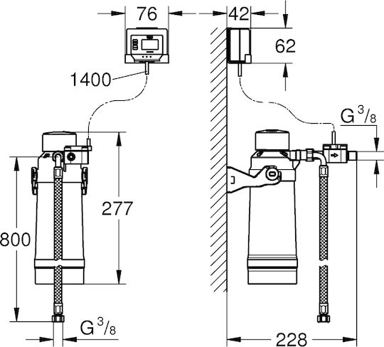 Blaues Filter-Starterset S-Größe 40438001 Grohe