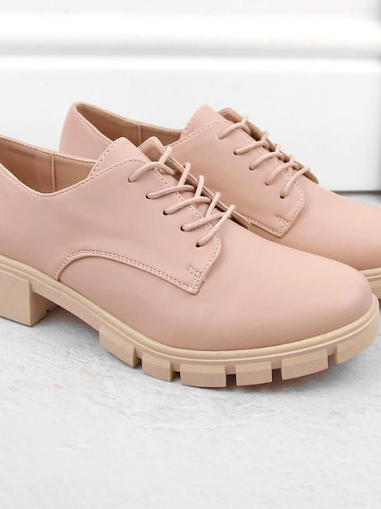 Γυναικεία Oxfords σε Ροζ Χρώμα