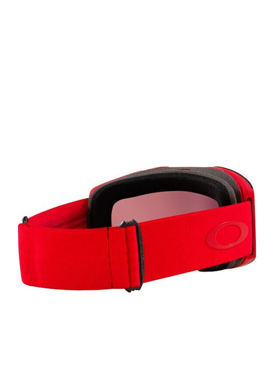 Oakley Fall Line L Ski- & Snowboardbrille Erwachsene Rot mit Linse in Rot Farbe