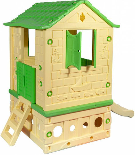 Kids Playhouse with Slide 106x170x160cm