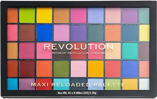 Revolution Beauty Maxi Παλέτα με Σκιές Ματιών Matte σε Στερεή Μορφή Monster Mattes 60.75gr