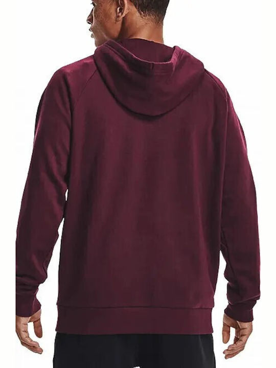 Under Armour Rival Sweatshirt Fleece with Hood Red