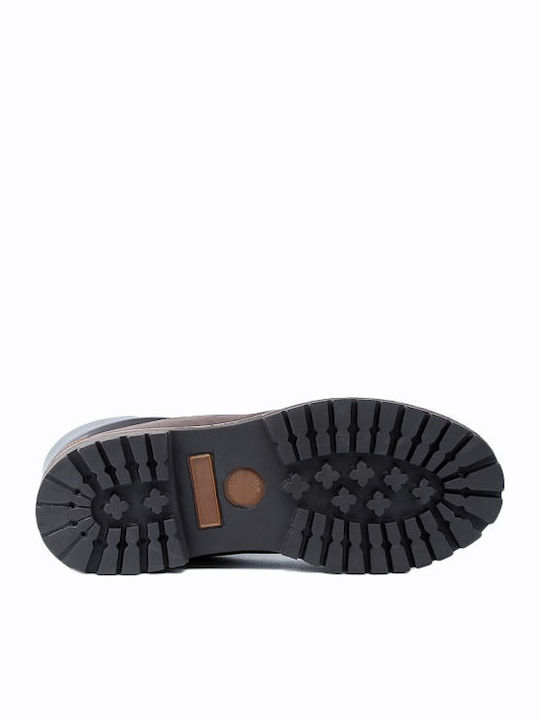 565 Leder Stiefel Nubuck Brown