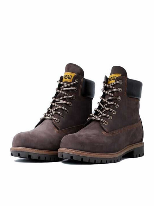 565 Leder Stiefel Nubuck Brown